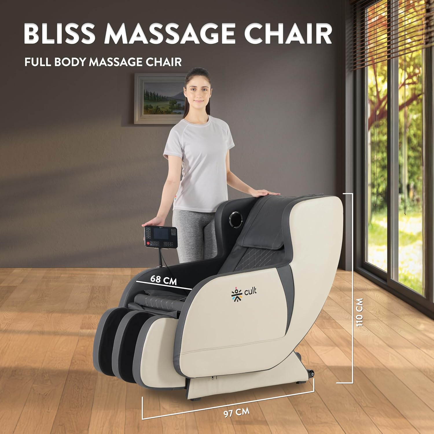 Cult Blissgre Massage Chair with Fixed Point Massage Technology, AI Voice for Home Cult Blissgre Massage Chair with Fixed Point Massage Technology, AI Voice for Home