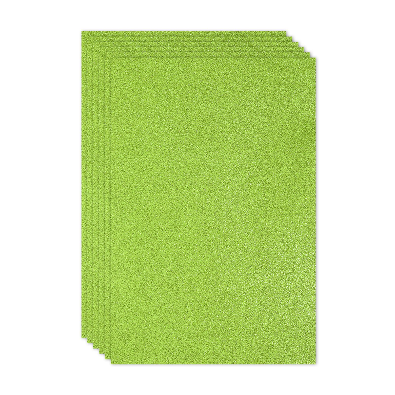 Mousse adhésive à paillettes de 2 mm d'épaisseur PATIKIL grand format 40x60cm vert brillant