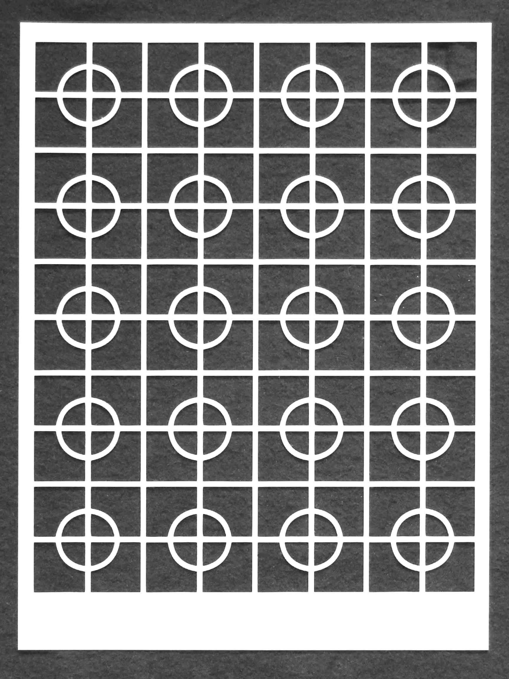 9"x12" Centered Circle Stencil by Mary Beth Shaw