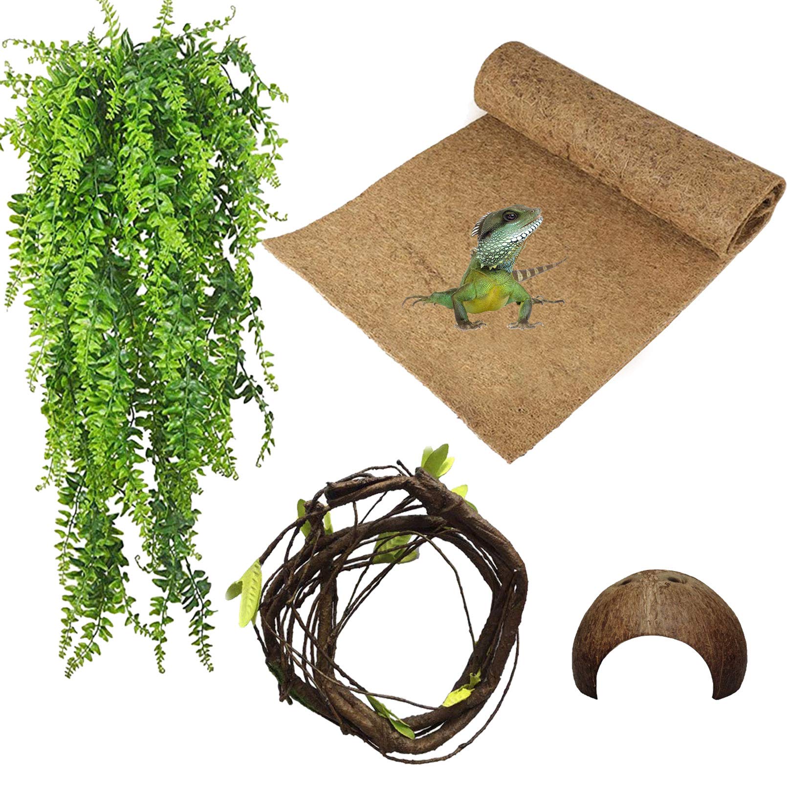 Buy PINVNBY Bearded Dragon Accessories for Habitat,Reptile Terrarium