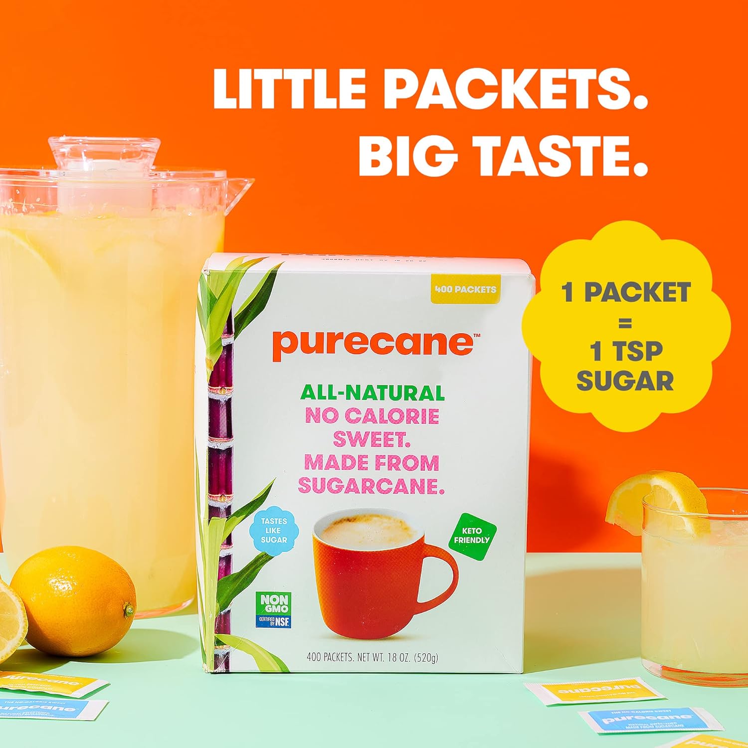 Purecane Zero Calorie Sugar Substitute, Made from AllNatural Sugar