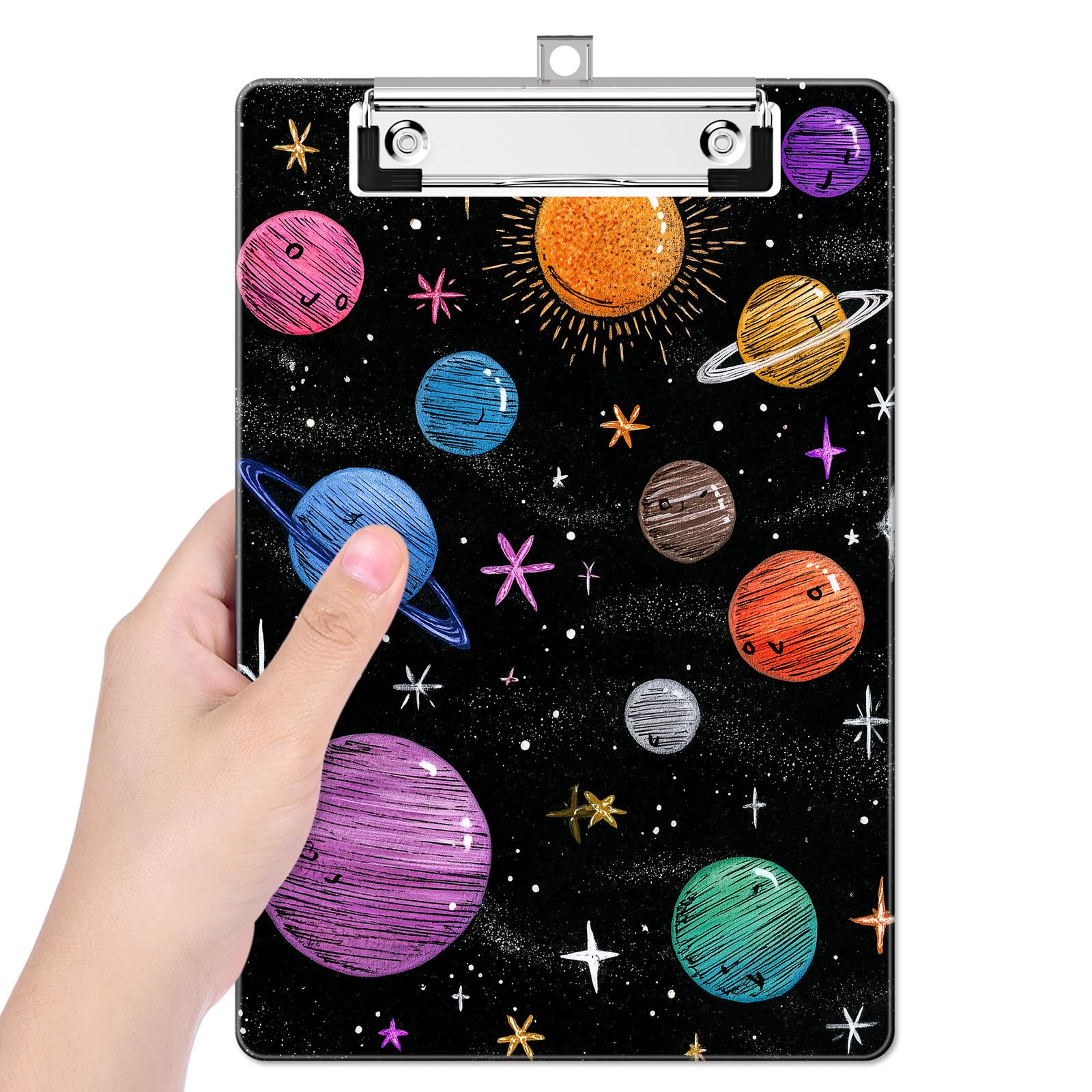 Small Plastic Clipboard 6 x 9 in, Standard A5 Size Fashion Clip Board