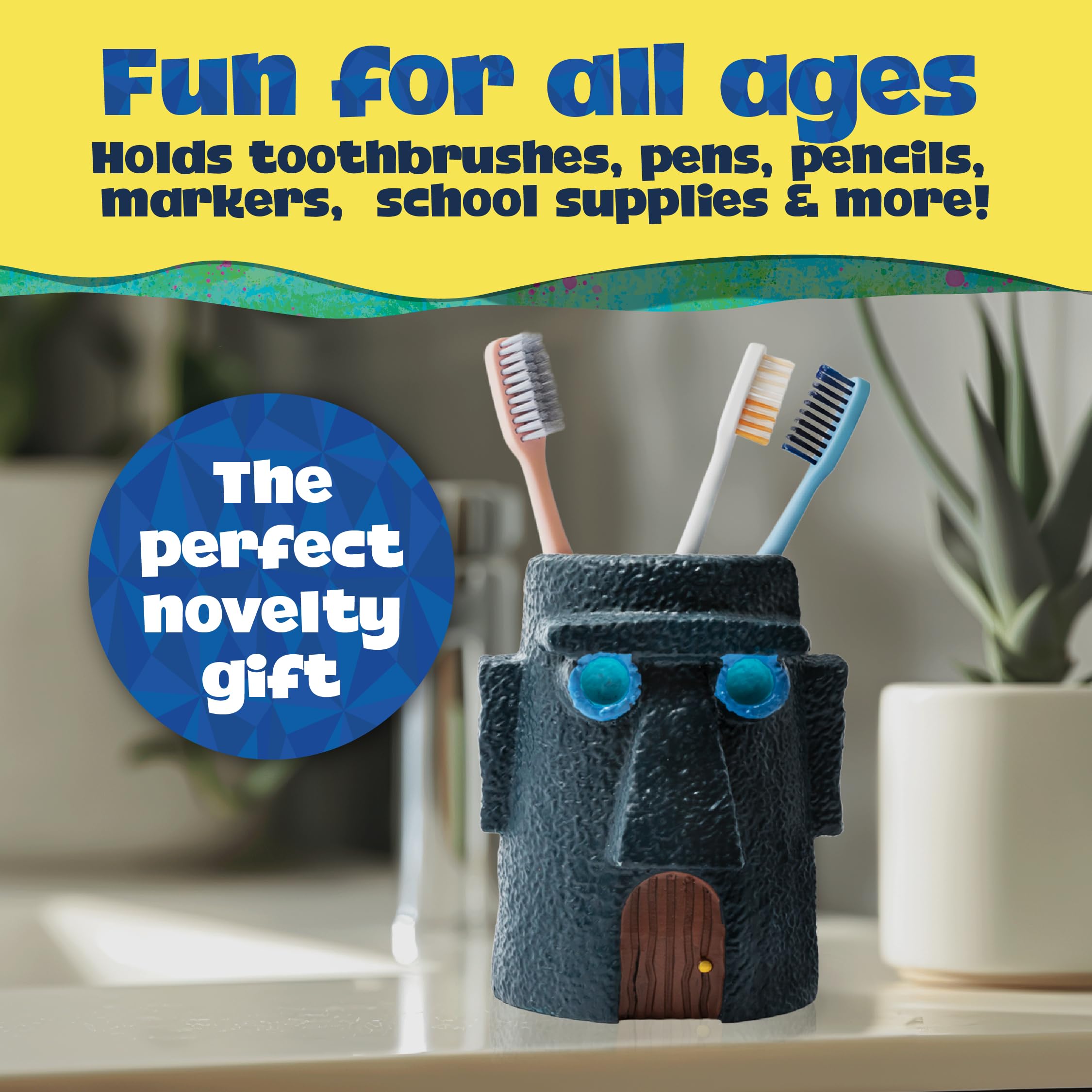 Blue Sky Studios Spongebob Pen & Pencil Holder Desk Tidy, Kids Desk Organiser Accessory, School Supplies Organisation for Boys & Girls - Image 4