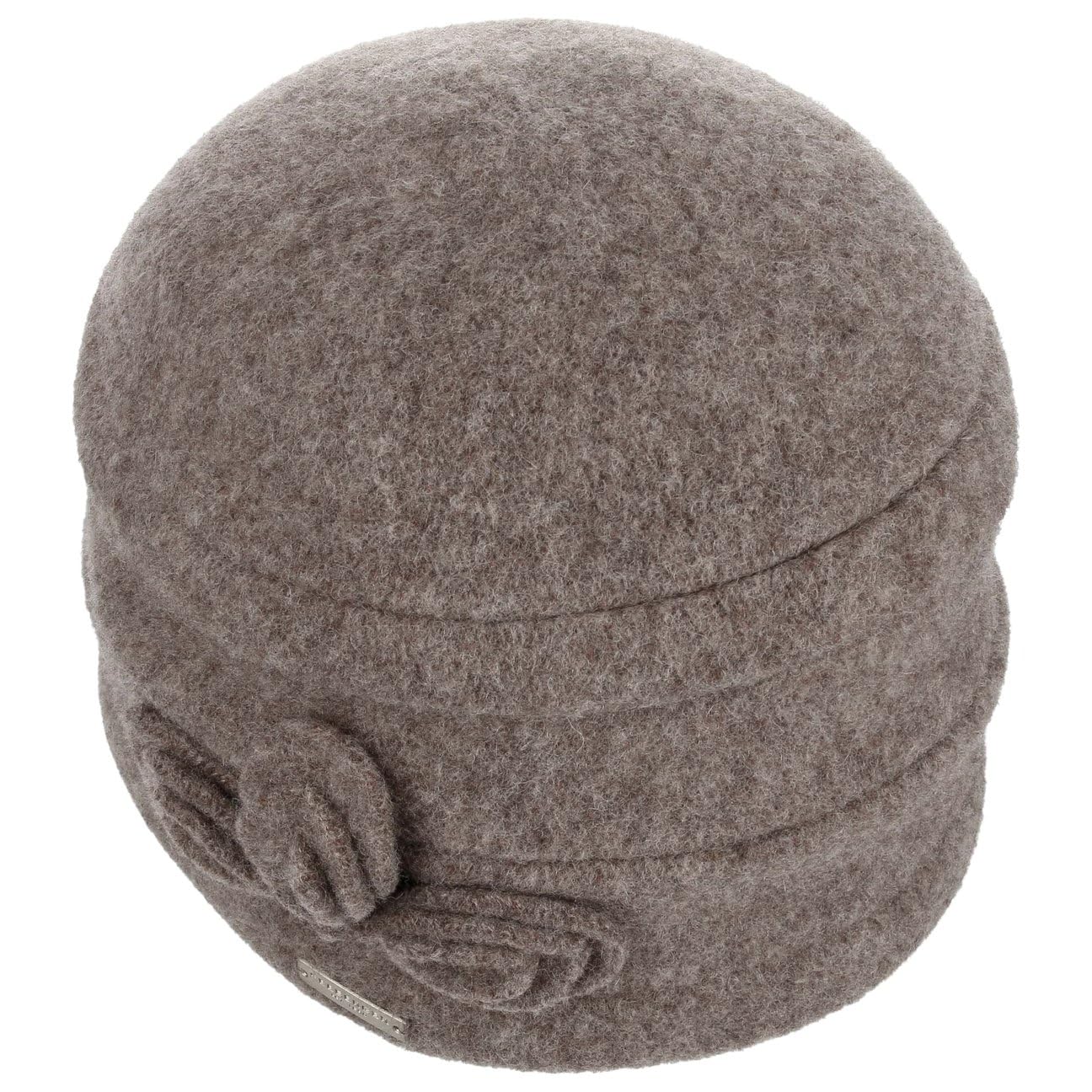 Seeberger Classic Uni Milled Wool Hat Donna Taupe Taglia Unica, Talpa, 6 3/4 / 7 1/4