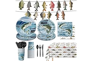 170Pcs Ultimate Gone Fishin' Party Supplies: Hook Your Guests with Unforgettable Festivities