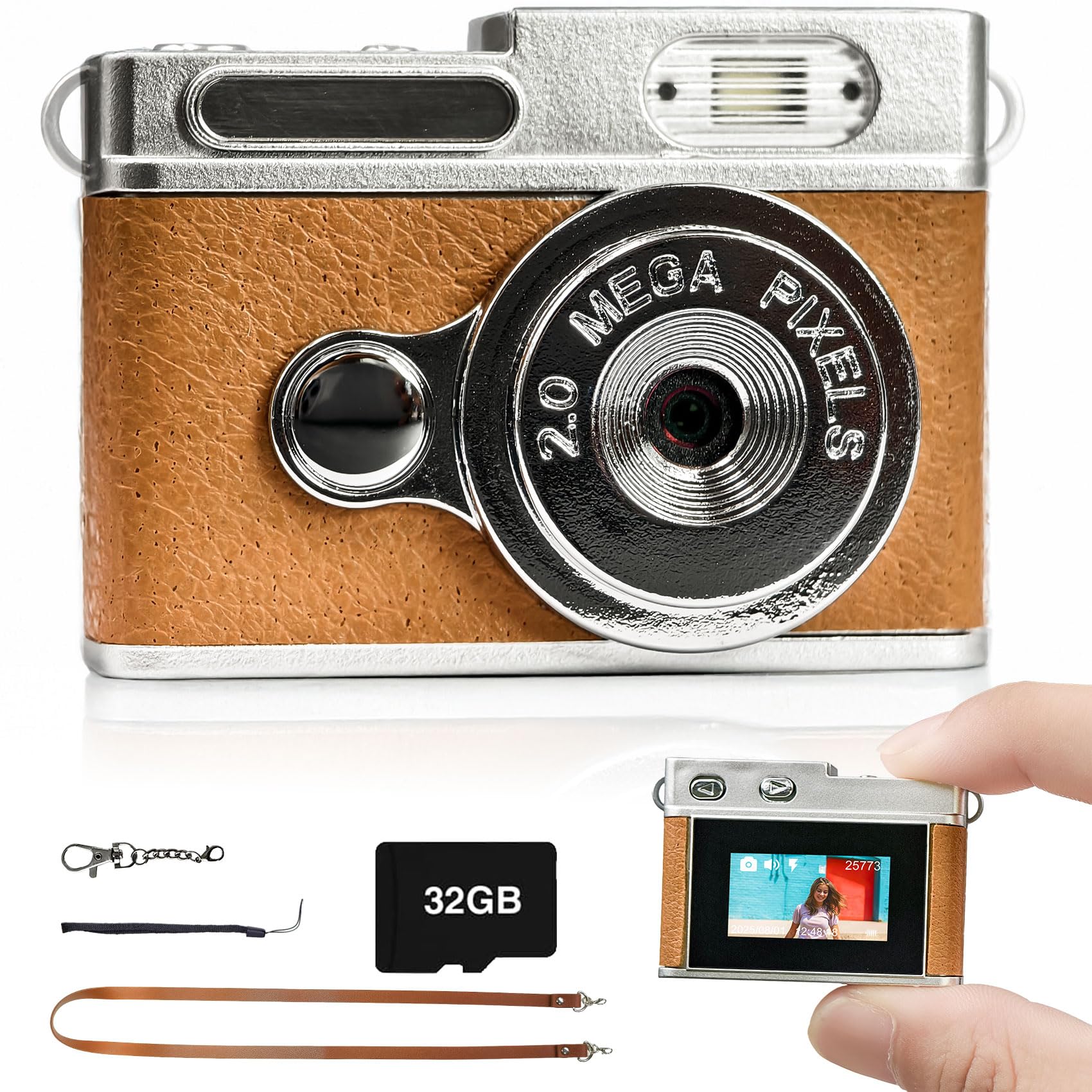 Amazon.co.jp: 小型デジタルカメラ ミニレトロデジカメ 1080P 0.96