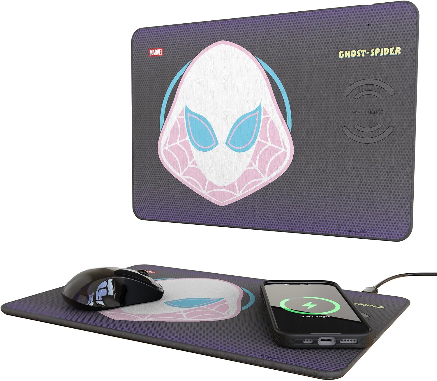 Marvel Venom Grid 15-Watt Wireless Charger and Mouse Pad