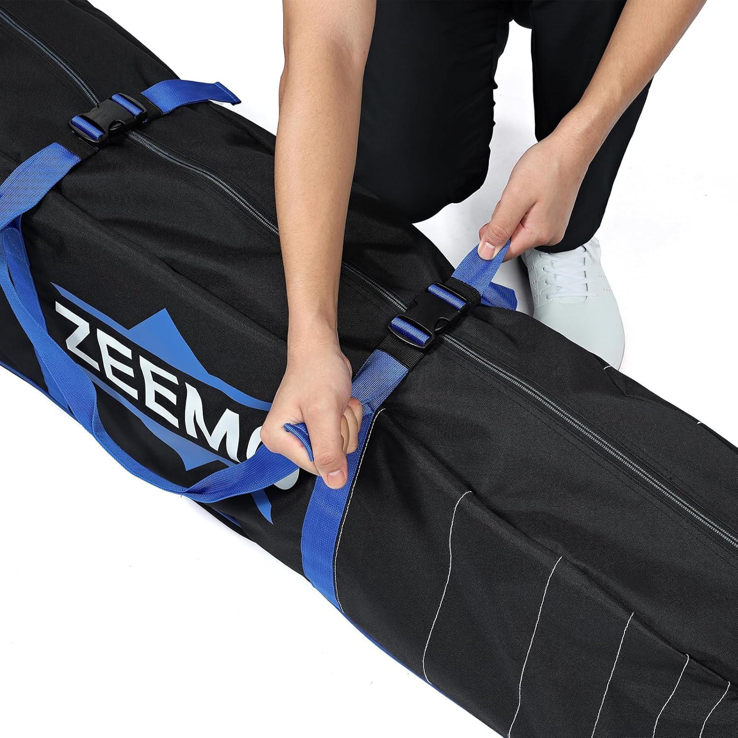 ZEEMO Golf Travel Bag, Mid-Open Protective & Wheeled Airline-Approved Case for Clubs, Stand&CartBag, Waterproof Soft-Sided Cover Made of Heavy Duty Oxford - Image 5