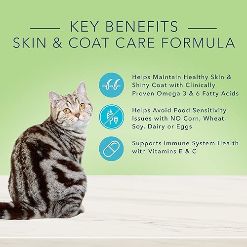 Miniatura 3 de Blue Buffalo True Solutions Perfect Skin & Coat - Alimento seco natural para gatos adultos, salmón, 11 libras
