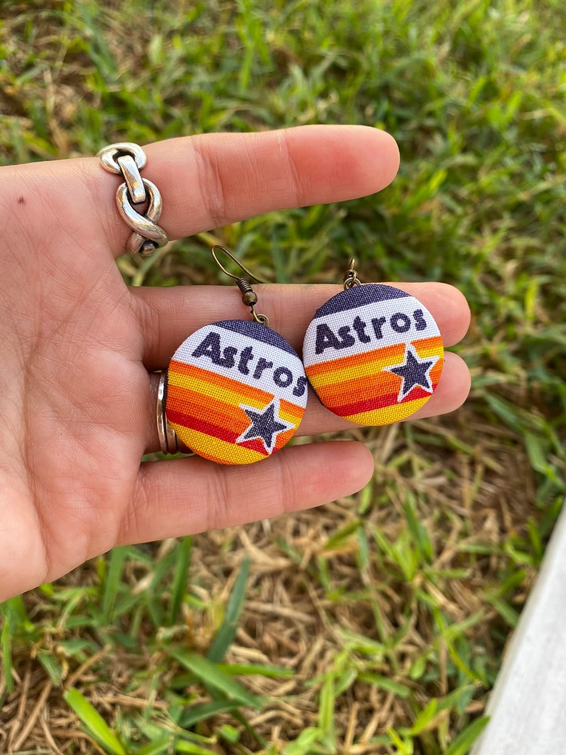 Houston City Dangle Novelty Earrings