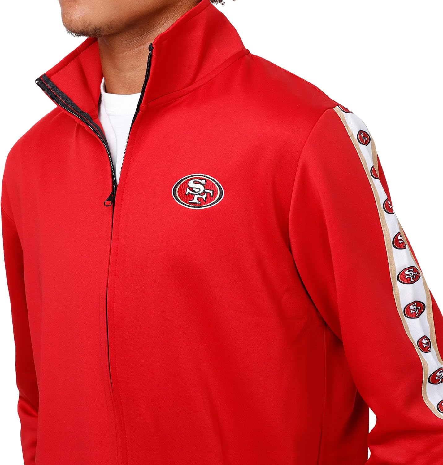 FOCO NFL Mens NFL Team Color Stripe Logo Track Suit - Image 3