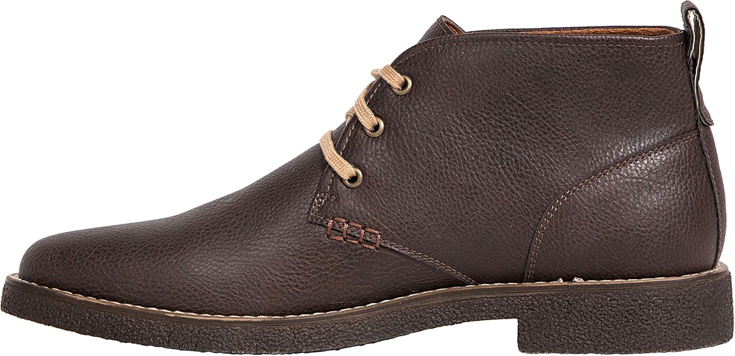 Deer Stags mens Chukka Boot, Dark Brown, 8.5 Wide US