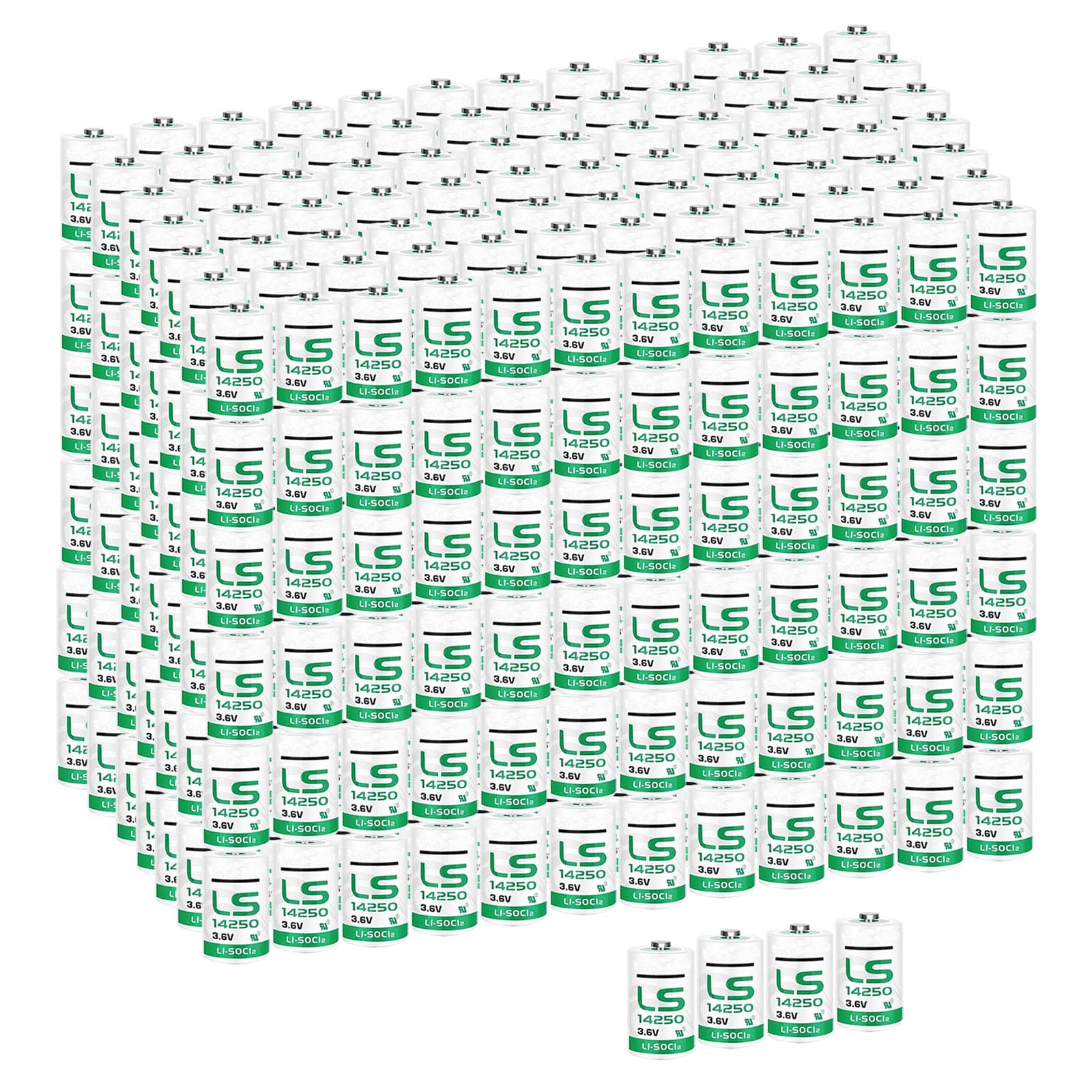 500 Pack 3 6V 1200mAh LS14250 1 2 AA Lithium Battery for Replace XL-050F 1770-XZ LS14250 Non Rechargeable