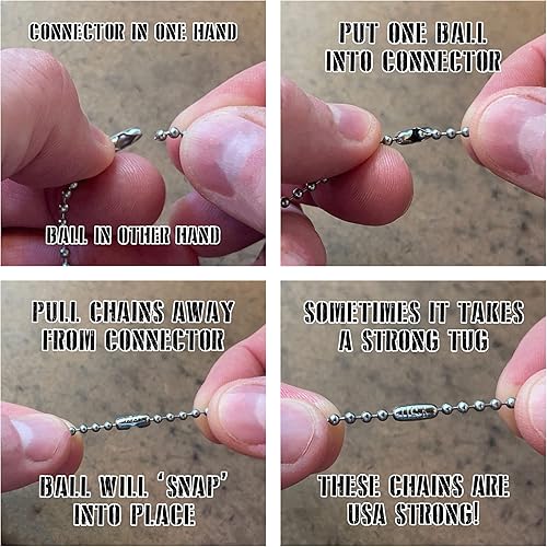 Miniatura 3 de Abrelatas P-38 y abrelatas P-51 con cadenas, US Shelby, abrelatas de acero inoxidable con sello US Shelby Co.