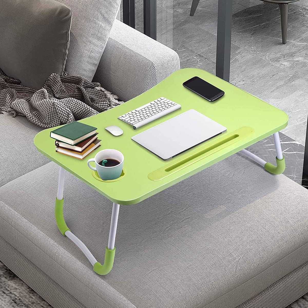 Exсluѕіvе Sресіаl Laptop Desk for Bed, Laptop Bed Table Bed Desk with Drawer, Foldable Lap Tray Breakfast Bed Tray for Eating Reading Writing, Lap Desk Couch Table Notebook Stand Floor Desk for Bed Sofa-Green Suреr Chеар 🛒 Laptop Desk for Bed, Laptop Bed Table Bed Desk with Drawer, Foldable Lap Tray Breakfast Bed Tray for Eating Reading Writing, Lap Desk Couch Table Notebook Stand Floor Desk for Bed Sofa-Green