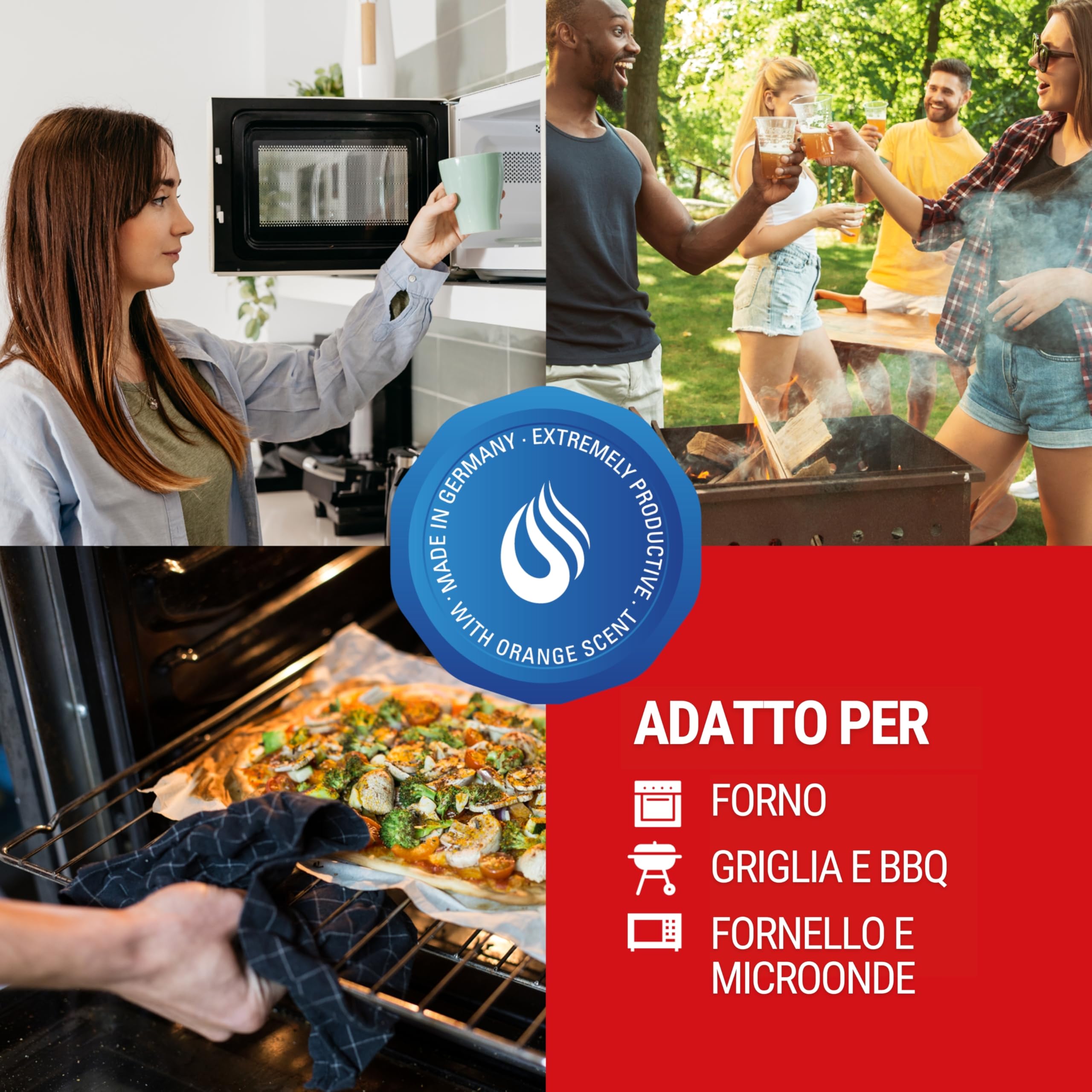 MAXXI CLEAN | Pulitore per forno, grill e BBQ extra forte (750 ml)| Pulitore e sgrassatore automatico | Per forno, piano cottura e grill | Scioglie incrostazioni