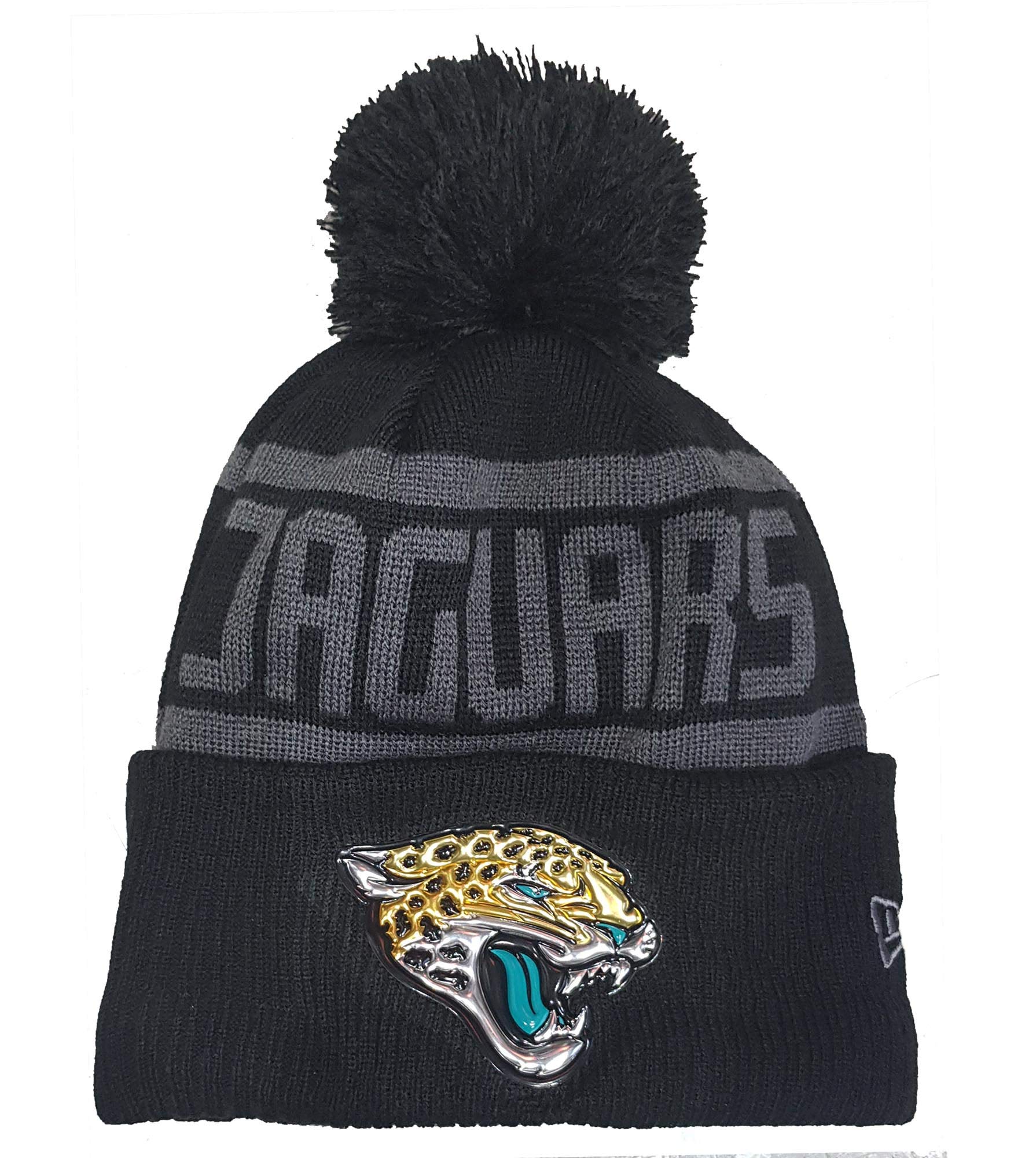 New Era Unisex Jaguars-Black Jacksonville Jaguars Beanie Nfl Black Collection Black - One-Size