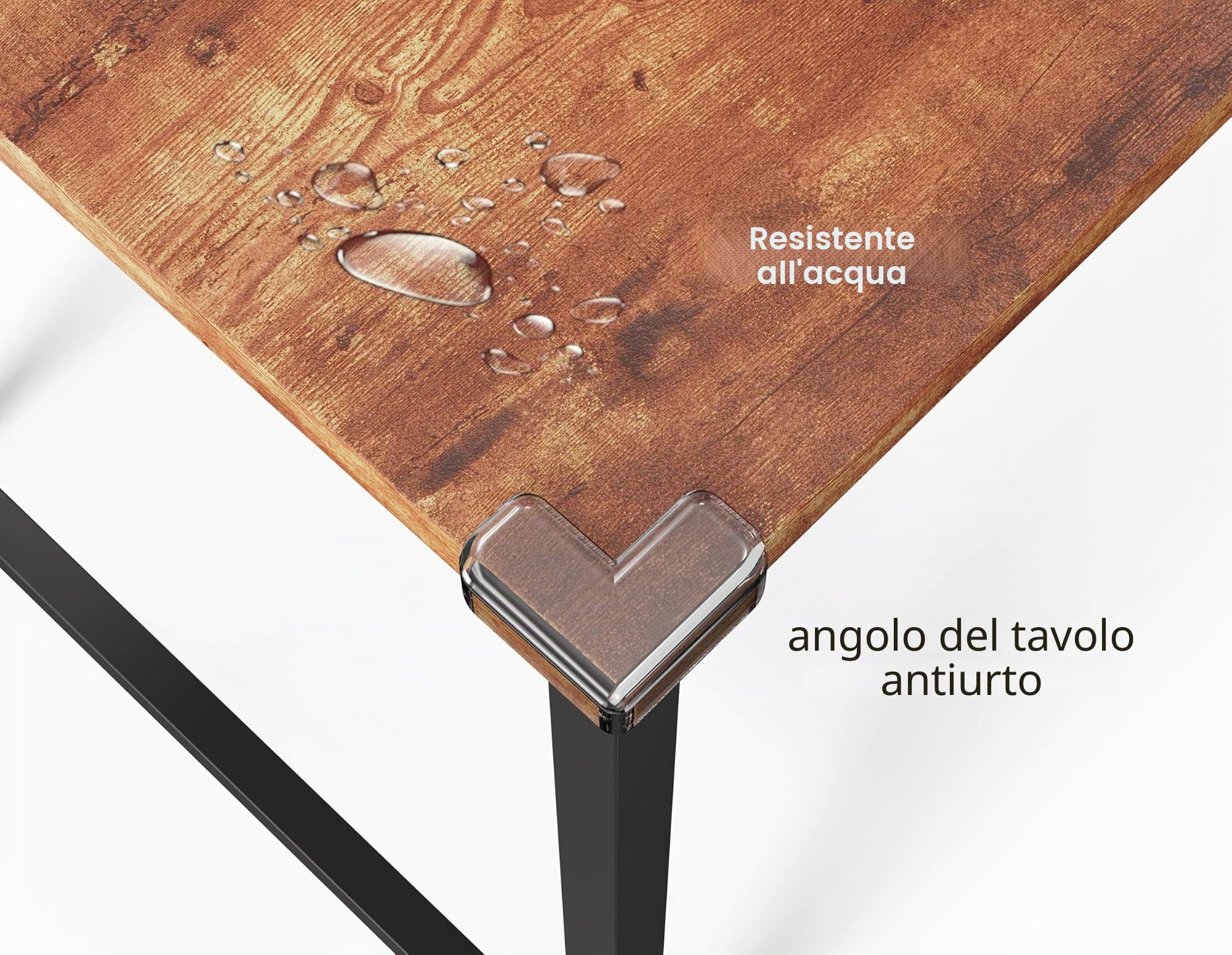 HOMIDEC Scrivania per computer, tavolo da ufficio con cassetti scrivania per scrittura di studio per la casa con ripiani di stoccaggio, scrivanie e postazioni di lavoro per ufficio a casa camera da