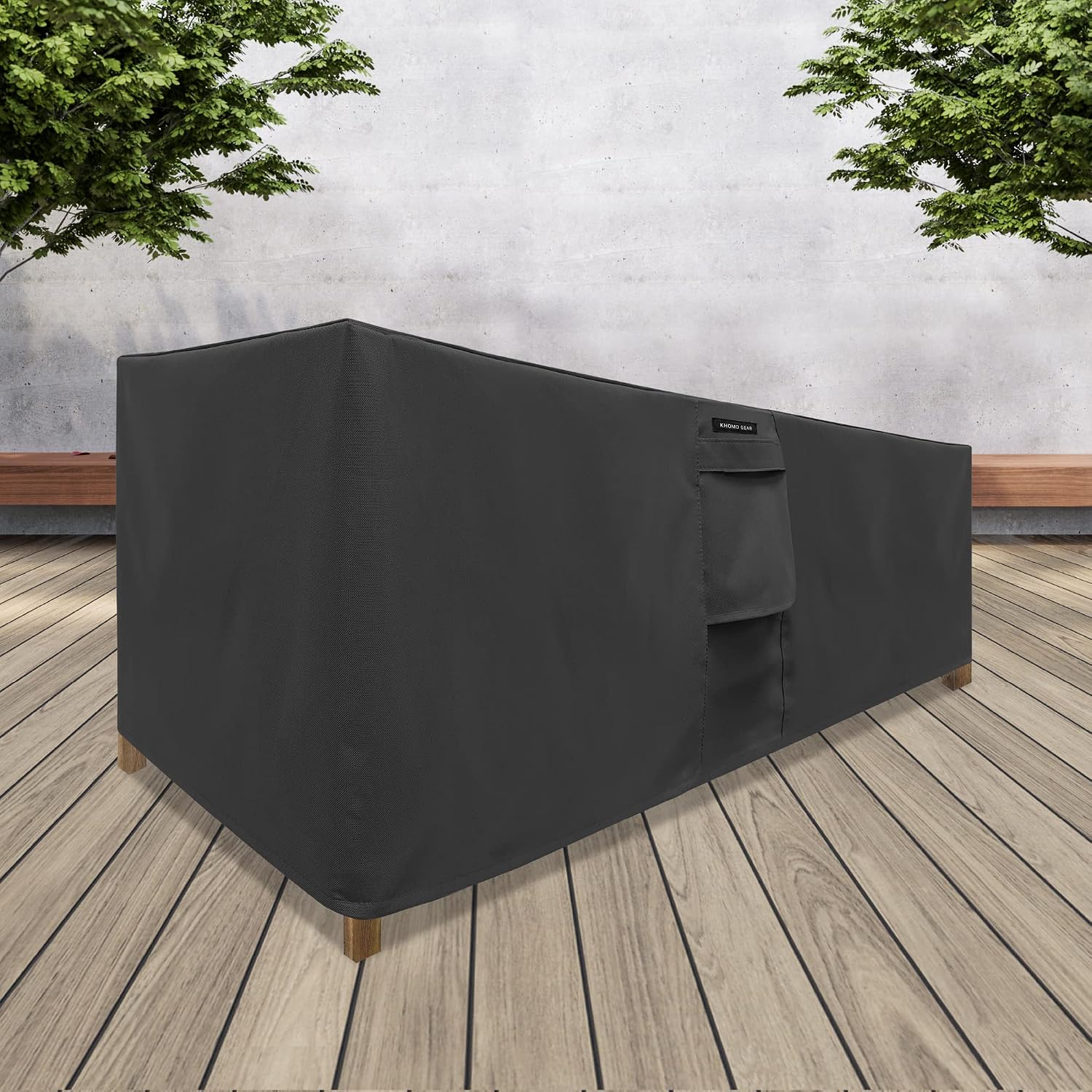 Heavy Duty Outdoor Furniture Cover - Waterproof Square & Rectangular Covers with Air Vents - for Ottoman, Tables, Coffee Side Tables and Others