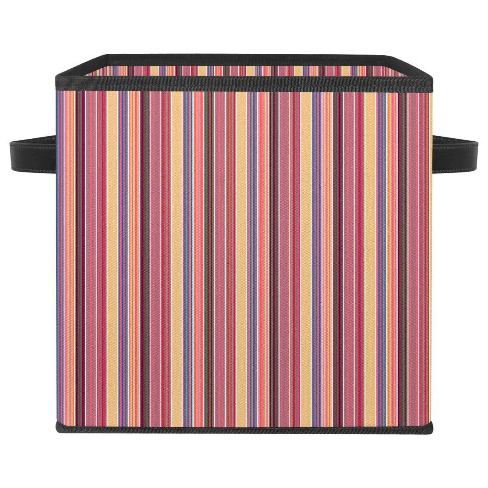 Placard encombré ? Boîte de rangement en tissu pliable rose pour tri