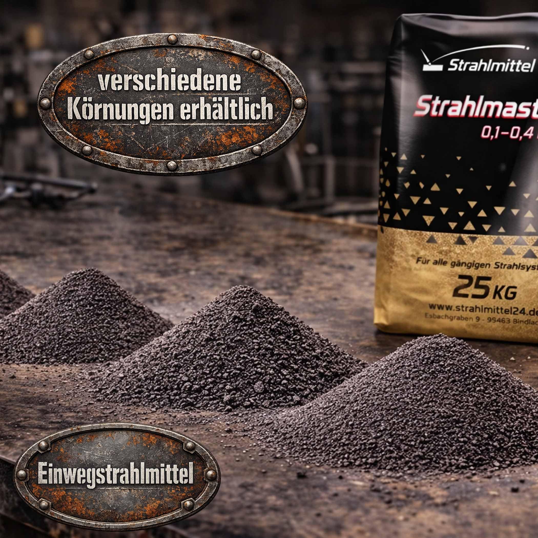 Samore 25 kg Strahlmittel Strahlmaster 0,2-1,0 mm