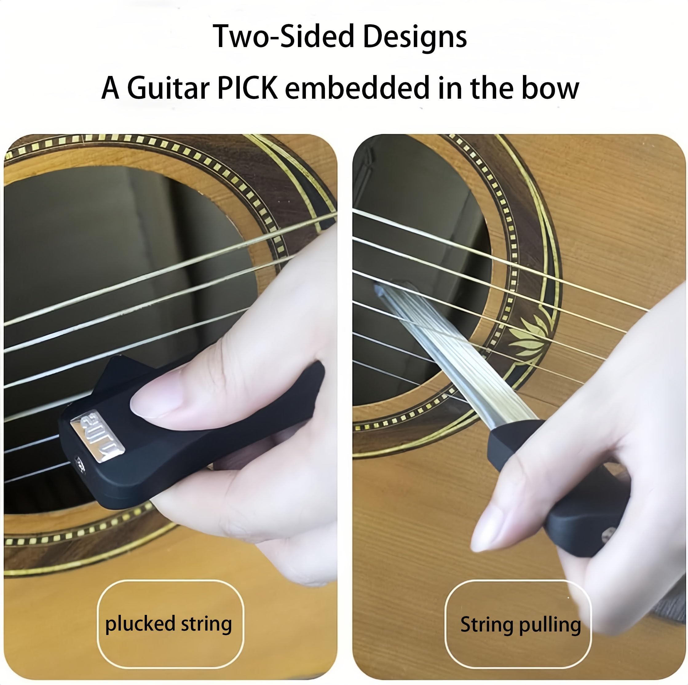 Amazon.com: Pickaso Guitar Bow, Double-Sided Guitar Accessory Bow 