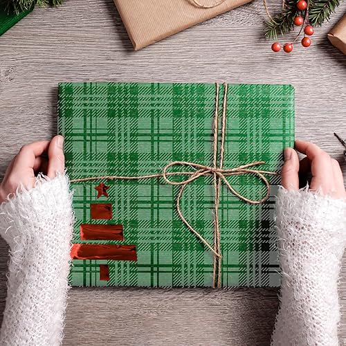 Miniatura 6 de BEUNITONE 2 plantillas autoadhesivas de serigrafía a cuadros de búfalo, reutilizables, 8.5 x 11 pulgadas, plantillas de transferencia de malla,