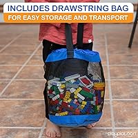 Vista 4 de Play Platoon Juego de ladrillos de construcción de 1120 piezas, 10 bloques de colores clásicos, bloques de construcción a granel compatibles