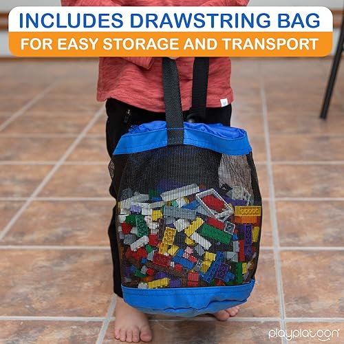 Miniatura 5 de Play Platoon Juego de ladrillos de construcción de 1120 piezas, 10 bloques de colores clásicos, bloques de construcción a granel compatibles con las