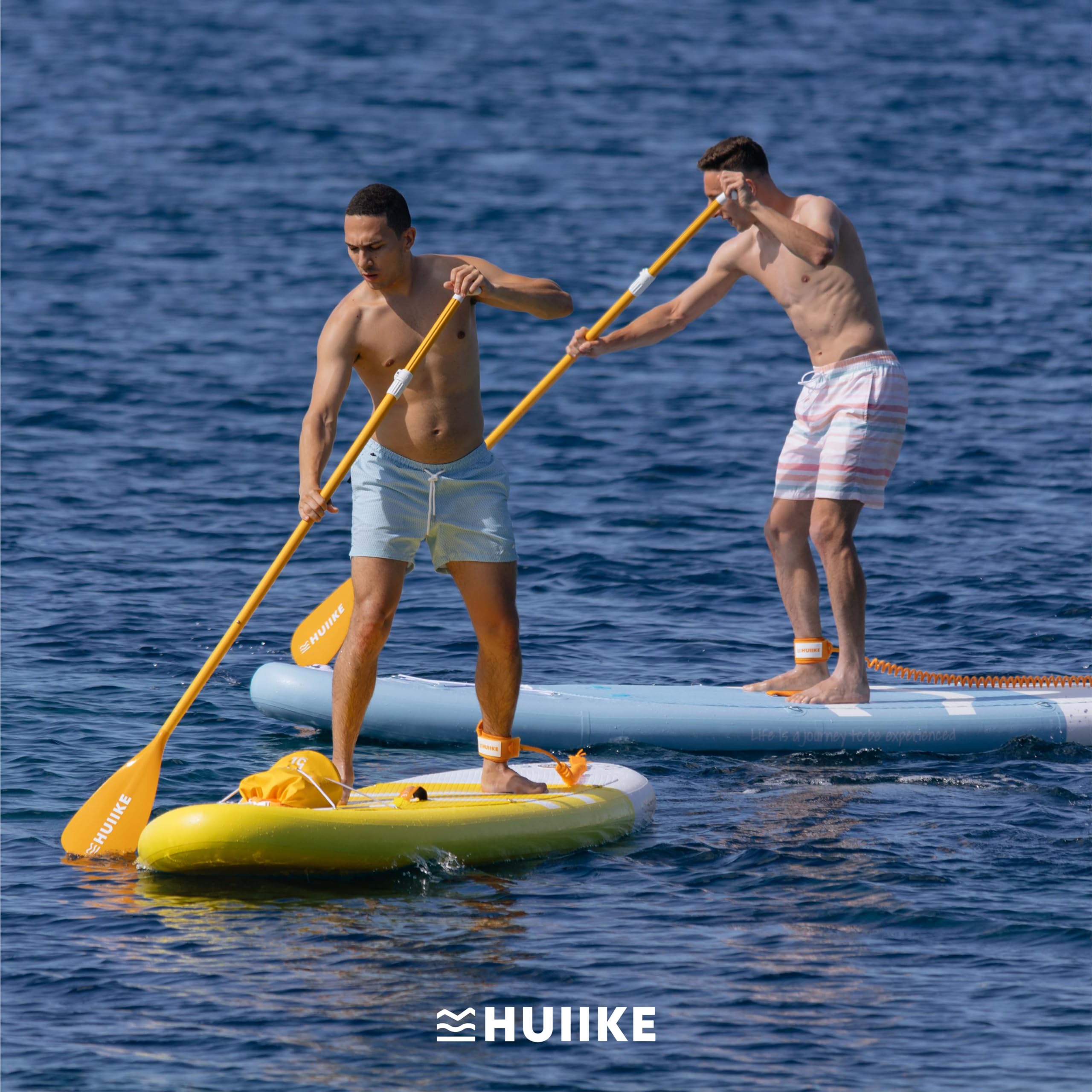 HUIIKE Remo Paddle Surf 2 en 1 de Aluminio Remo Doble Paddle Surf 4 Piezas Desmontable para Pádel Sup Board Hinchable | Pala Ajustable de Fácil Transporte para Kayak y Padel, Set Accesorios Sup