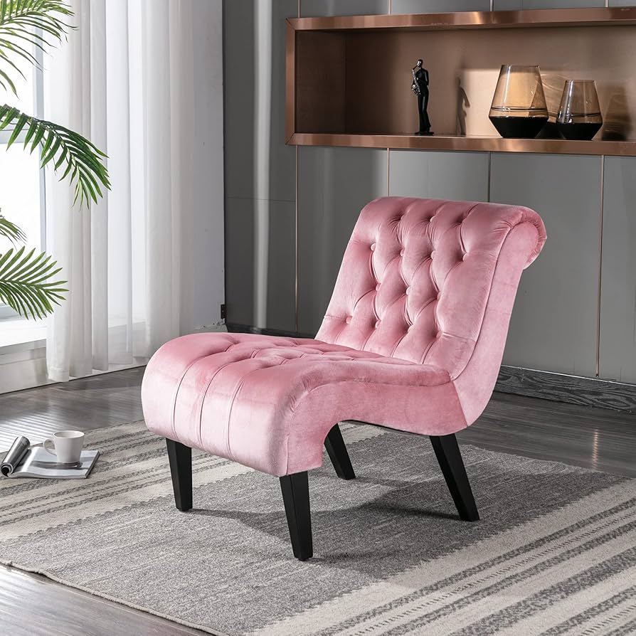 Amazon.com: HomSof Velvet Accent Chair for Living Room