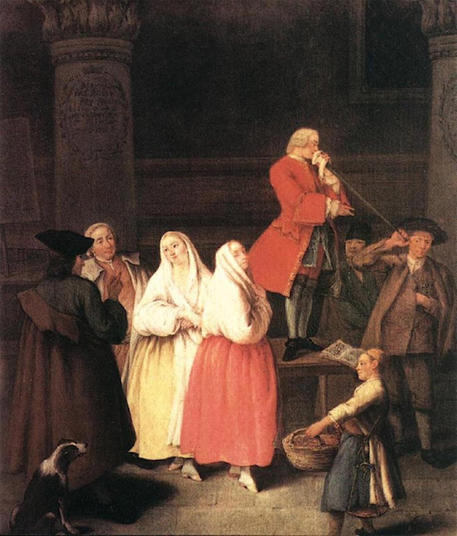 SERENDIPITP Vintage Wall Art Canvas Nordic Poster Canvas Print Picture the Soothsayer by Pietro Longhi Wall Art Poster for Home Decor 60x90cm