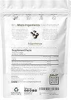 Vista 2 de Micro Ingredients Saw Palmetto con aceite de semilla de calabaza, 240 cápsulas blandas Extracto prensado en frío Ácidos grasos esenciales