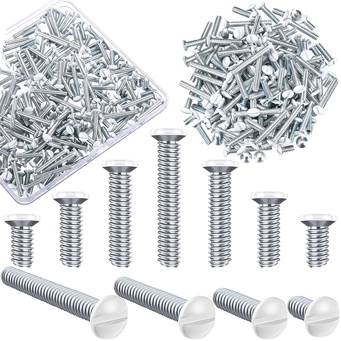 Buy 200 Pieces Wall Plate Screws 4 Sizes Long Electrical Outlet Screws