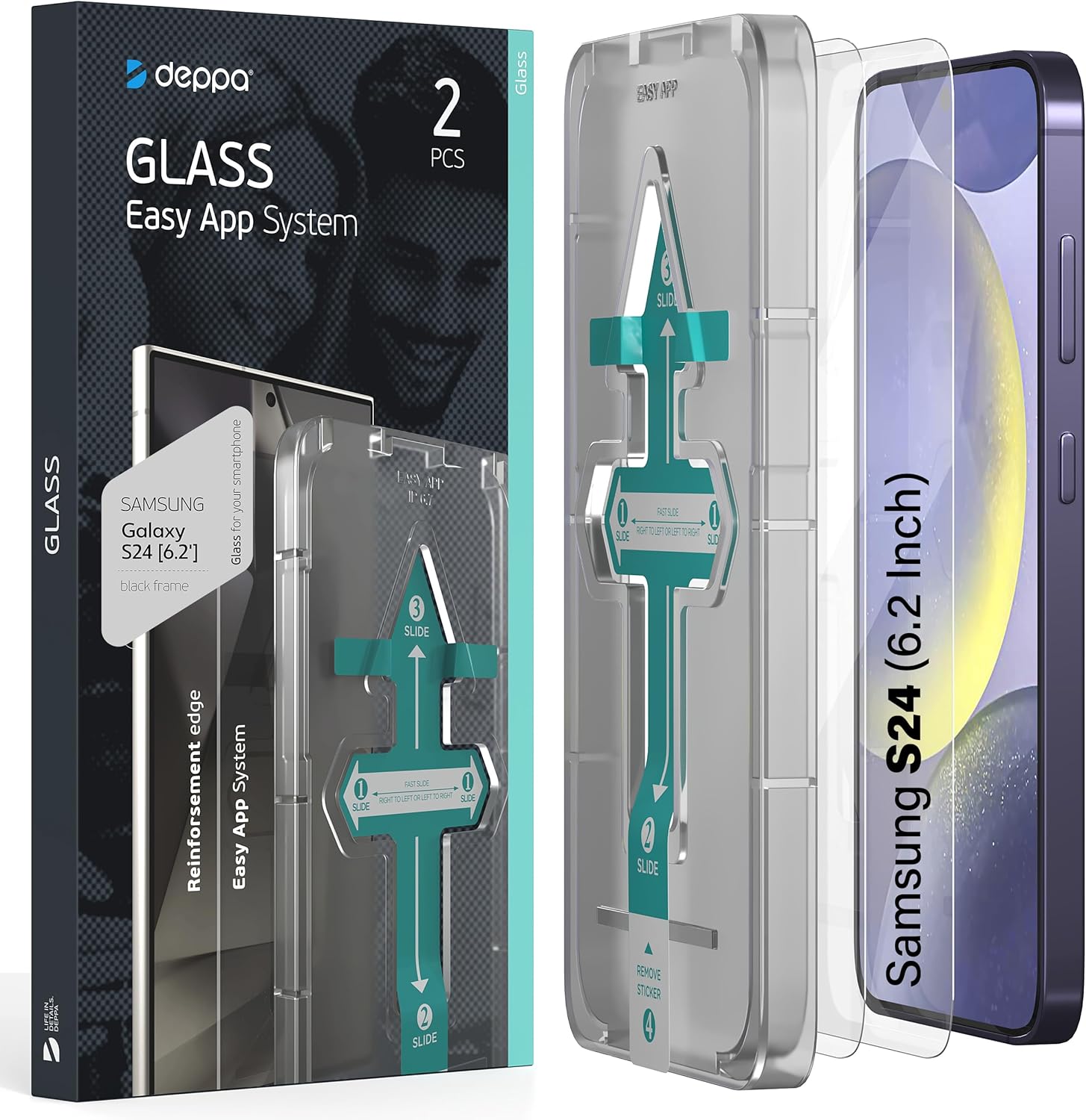 Deppa [2 Pack Premium Screen Protector for Samsung Galaxy