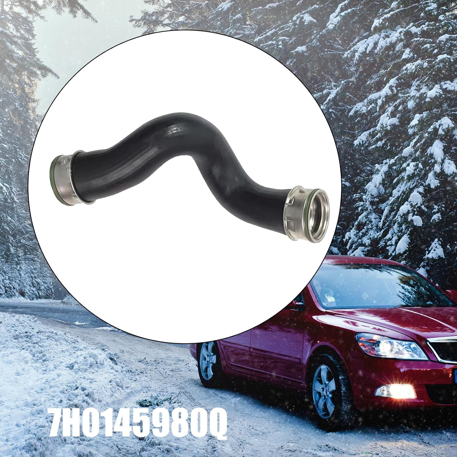 Car Cooling Systems Turbochargers Hose Intercooler Coolant Radiator Air Duct For 1.9 7H0145980Q Supercharges Pipe High Temperature Resistance