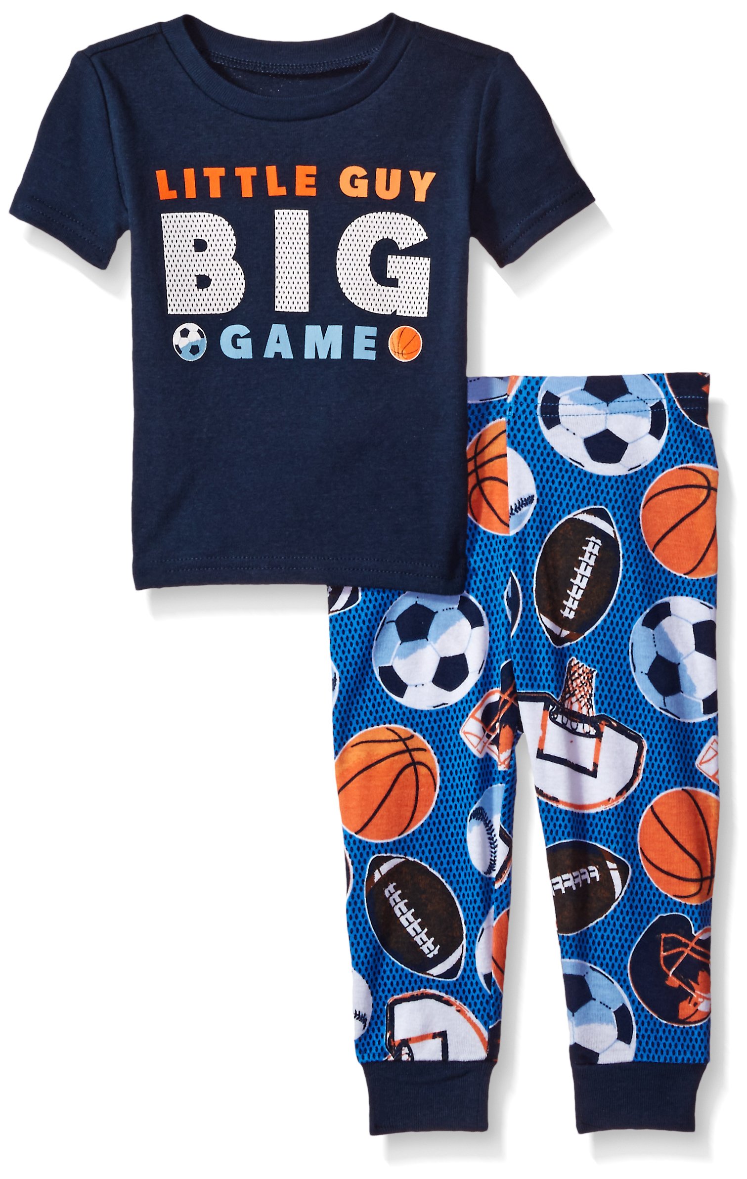 The Children's Place Boys' Short Sleeve Top and Pants Pajama Set