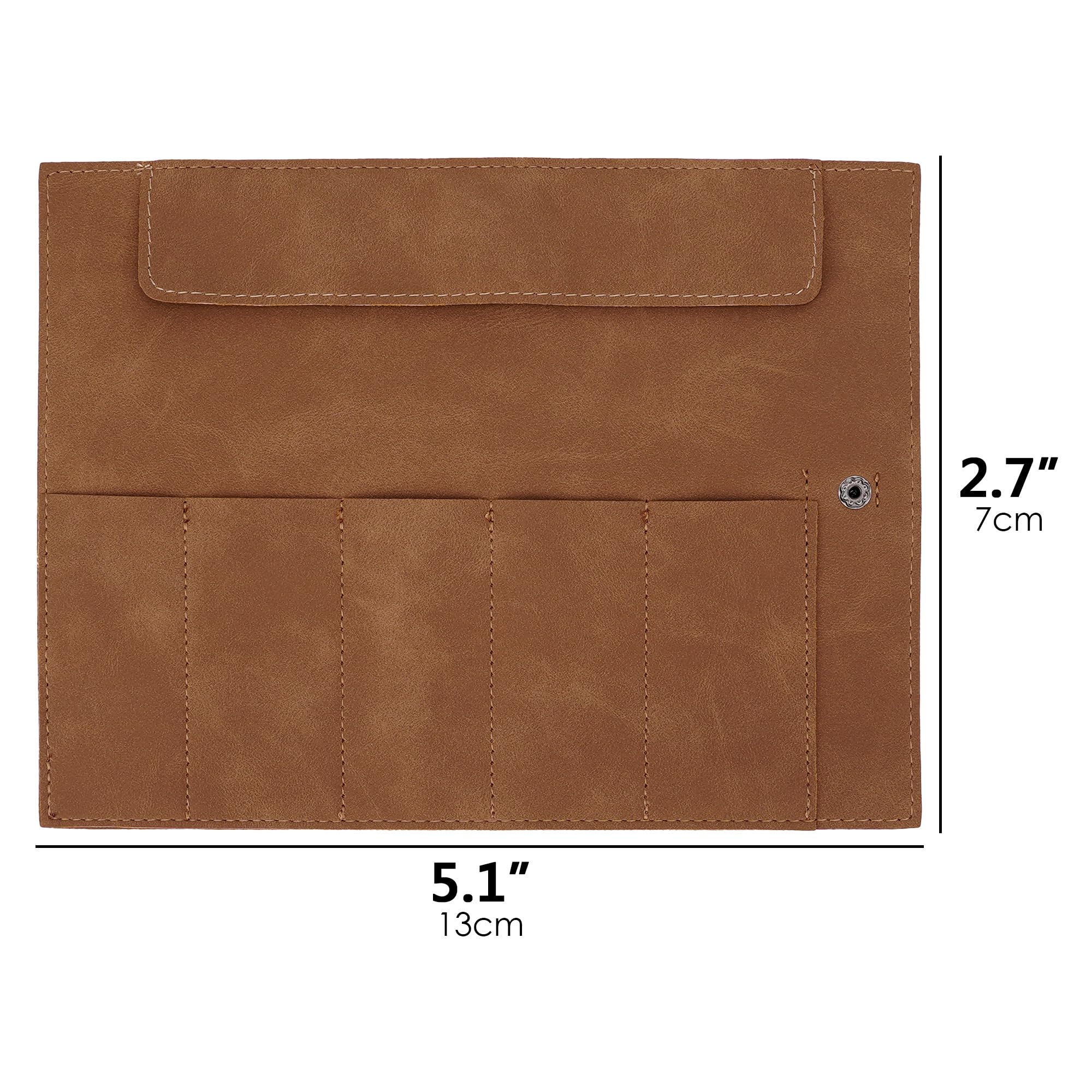 Estuche enrollable de cuero para reloj, organizador de relojes de viaje de 5 ranuras con cordón y cierre a presión, bolsa de almacenamiento portátil para reloj de pulsera, soporte suave para