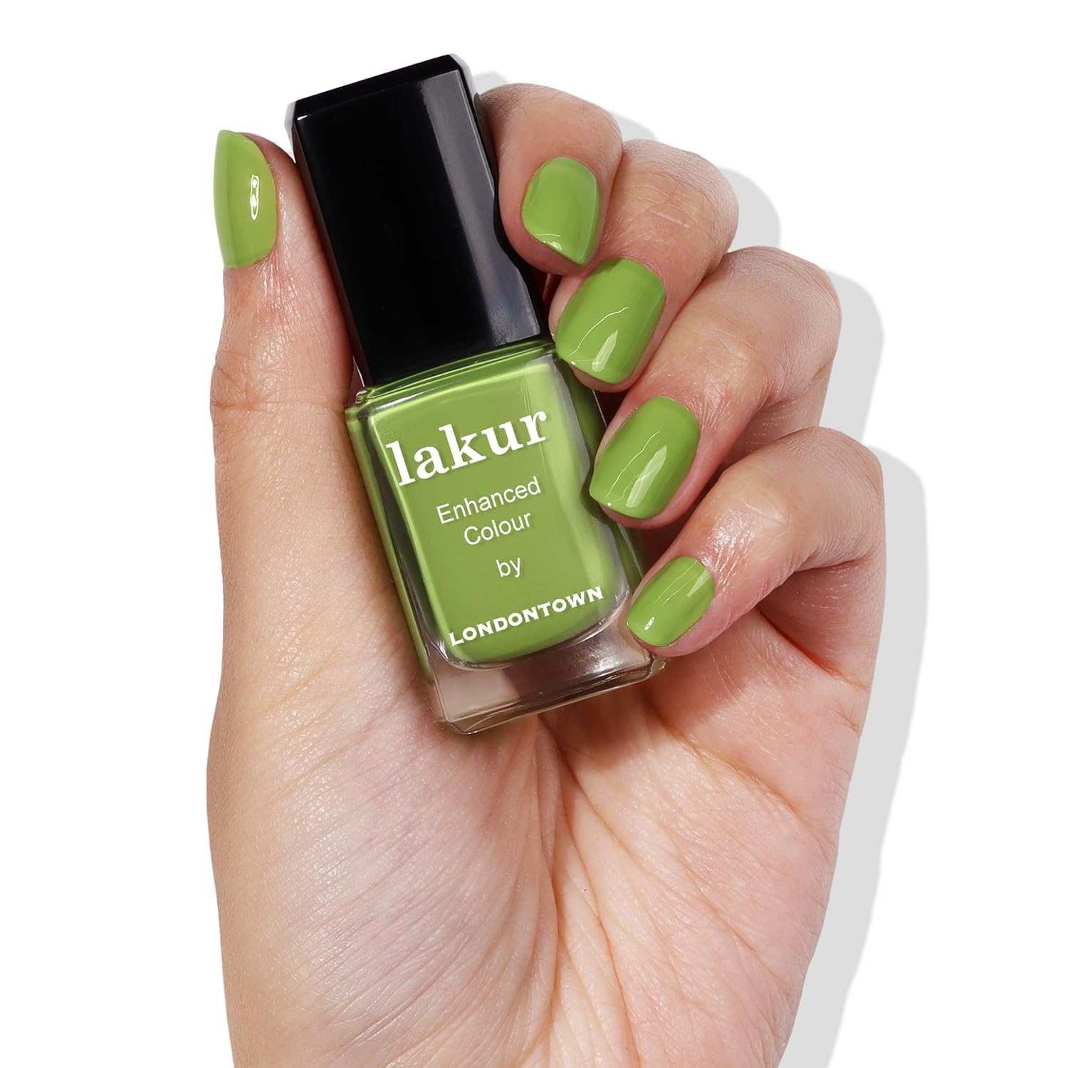 LONDONTOWN lakur Nail Polish - Chip-Resistant, Non-Toxic, Conditions & Hydrates Nails | Glossy Parakeet Green, Tipsy Mermaid, .40 fl oz