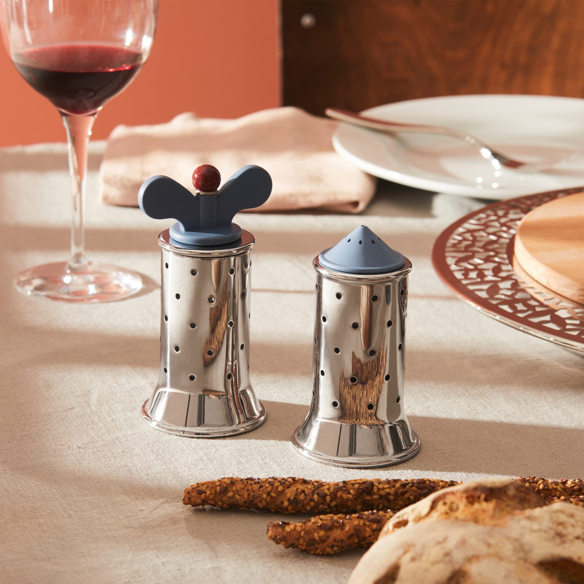 Alessi MGSAL - Salero, color azul