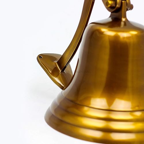 Miniatura 4 de Campana náutica de aluminio fundido de aluminio de latón cepillado antiguo de 7 pulgadas  Regalos de decoración de guardería  Nagina International