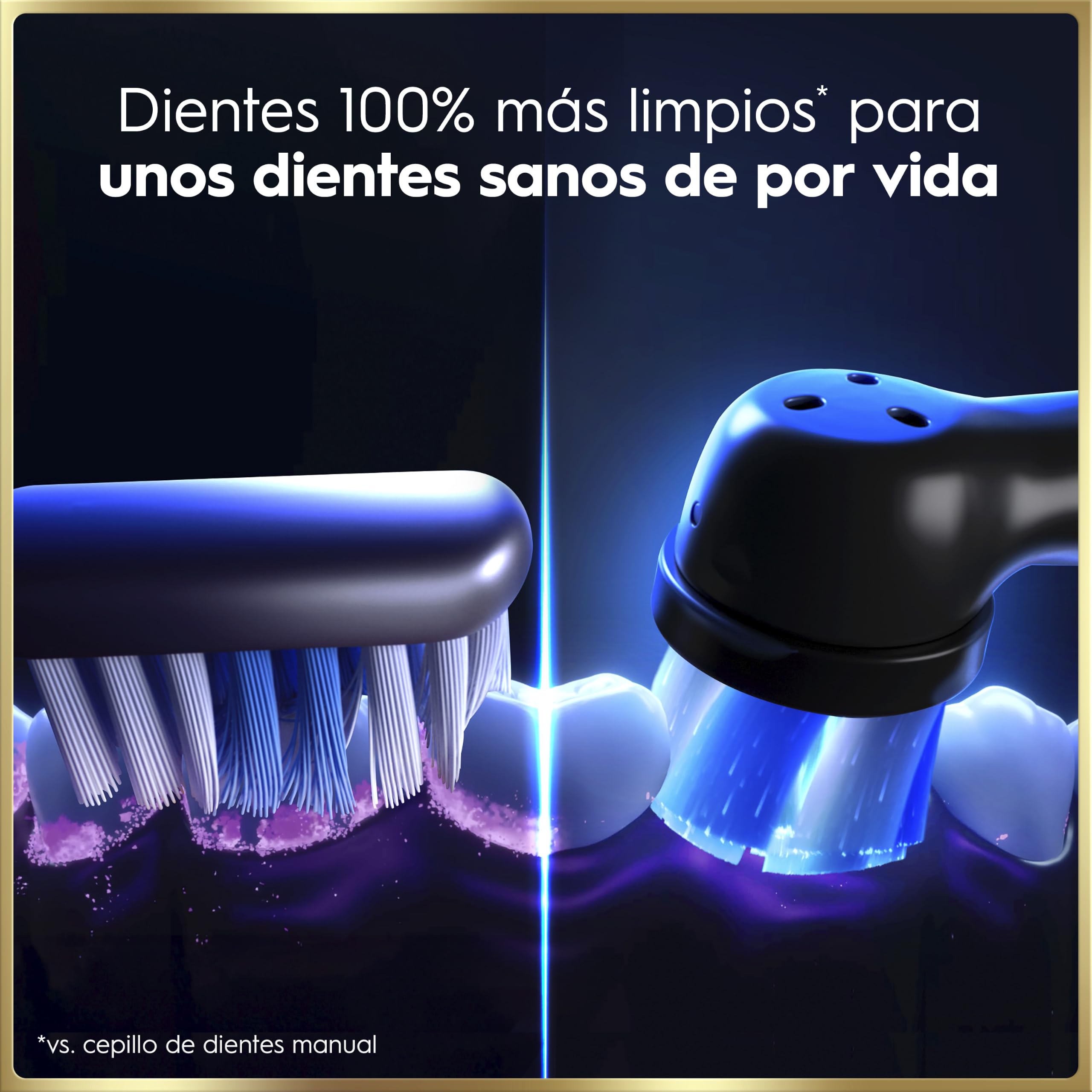 Oral-B iO 9 Cepillo de Dientes Eléctrico con 3 Cabezales, Negro - Cepillo Dental con Sensor De Presión, 7 Modos de Cepillado con Blanqueamiento Dental, Estuche Cargador de Viaje, Carga Rápida