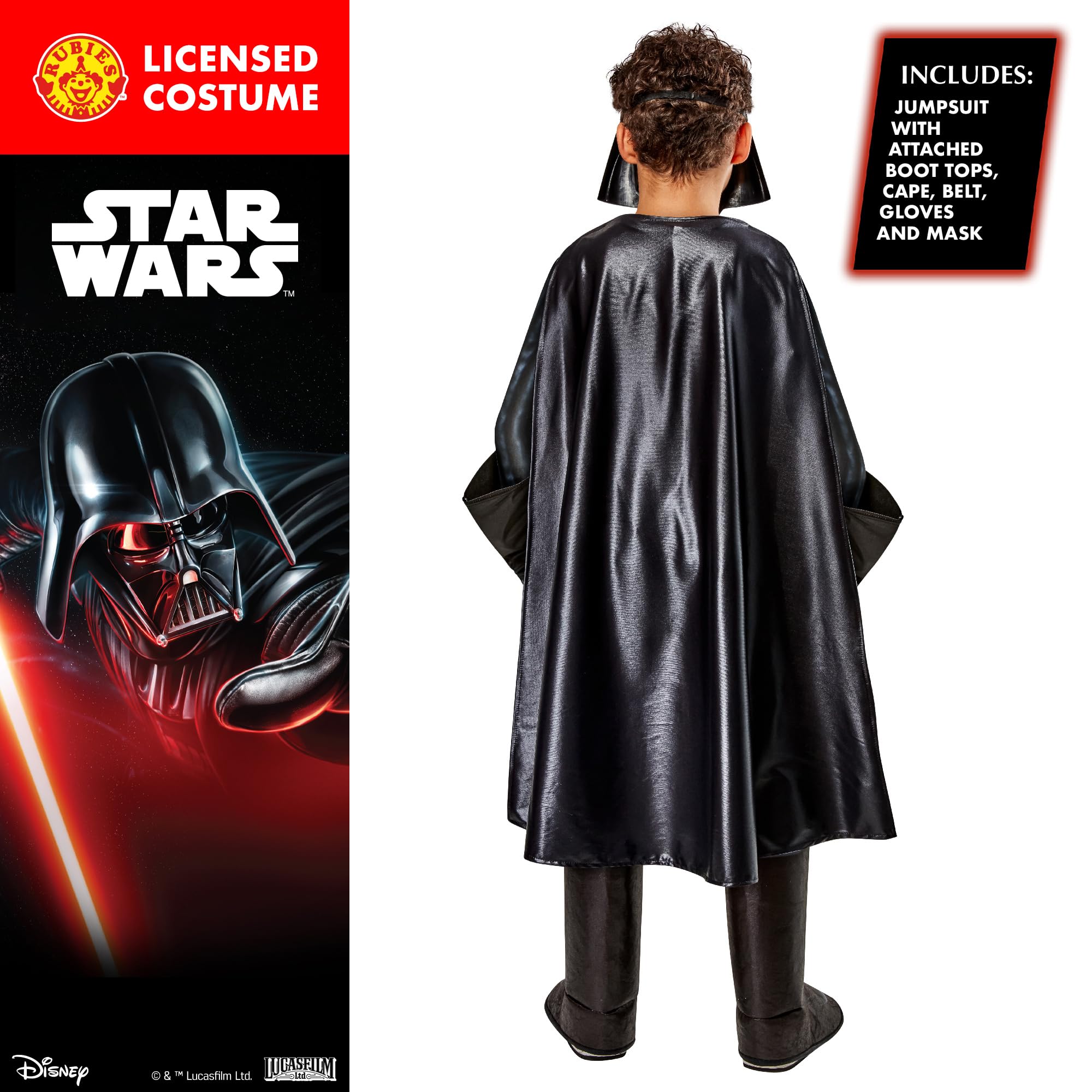 Rubie's Official Darth Vader Premium Kostium Dziecięcy, Fantazyjna Sukienka Dla Dzieci Superhero
