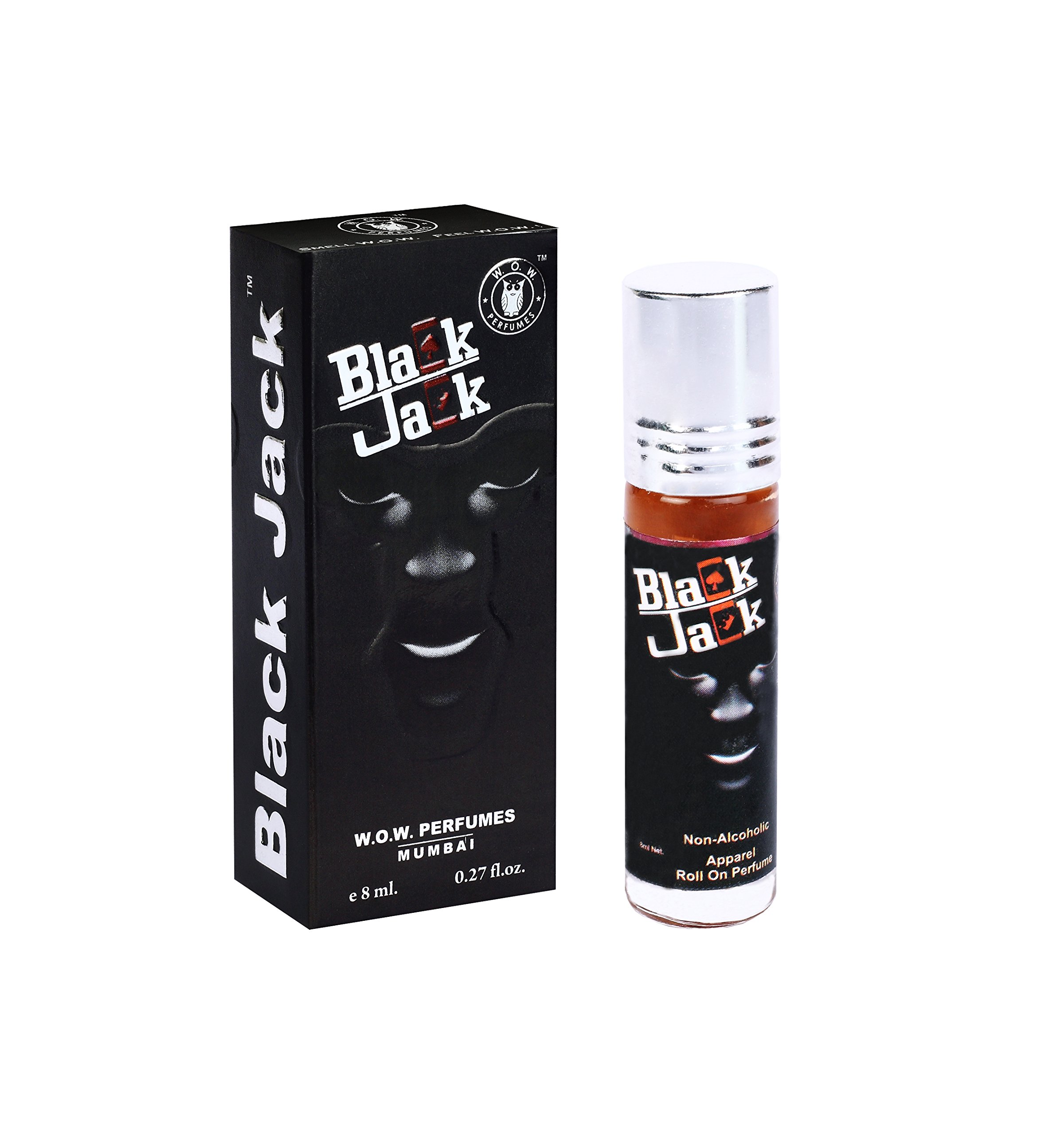 W.O.W. Perfumes - Black Jack - Roll On 8 ml (NON ALCOHOLIC)