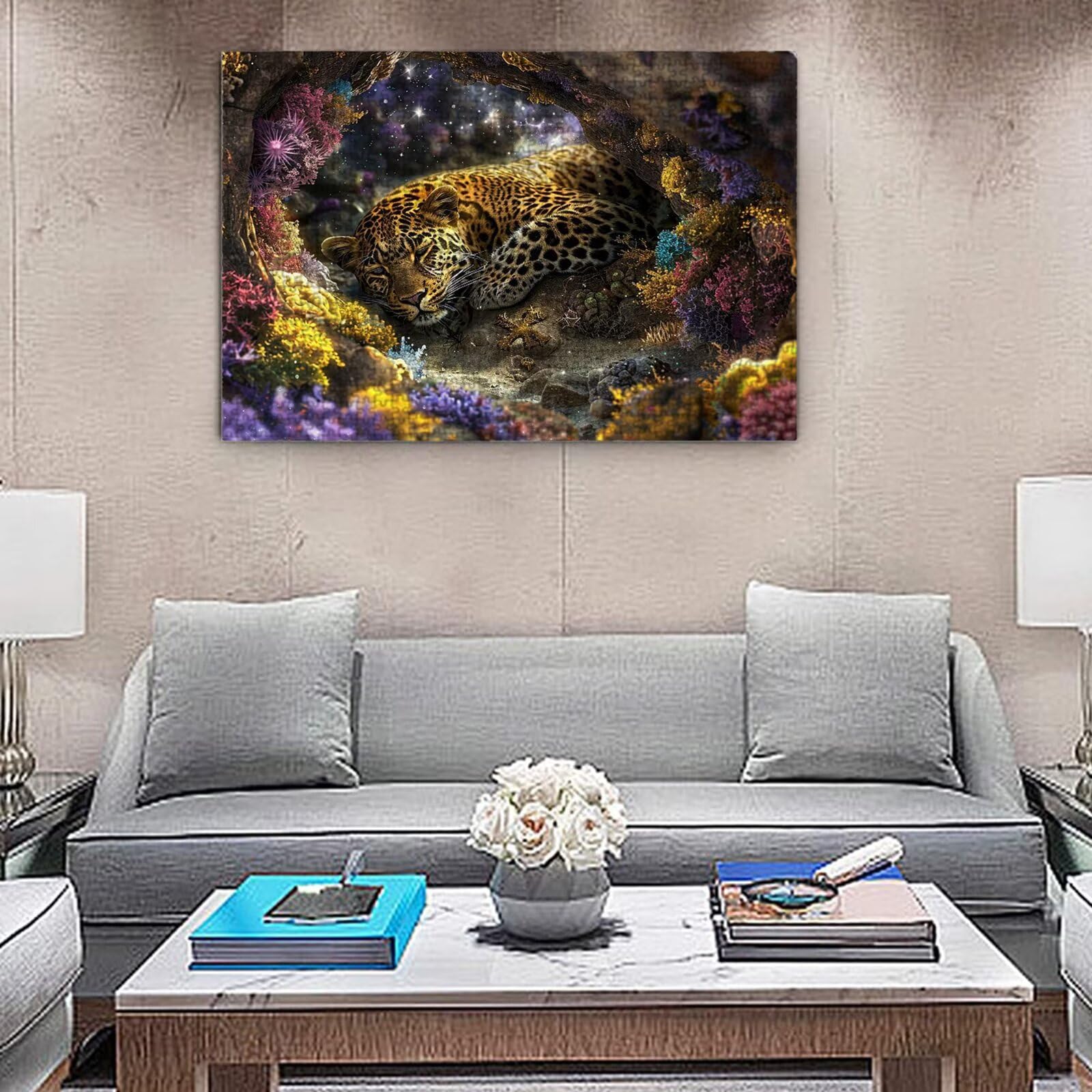 Jigsaw Puzzle, 4000 Pezzi Puzzle Classici, Tigre Puzzle Rilassamento Intelligence, Mpossibile Difficile Puzzles impegnativo per adulti Puzzles per Gioco Familiare, Regalo per Amore Amico Foresta K0F48