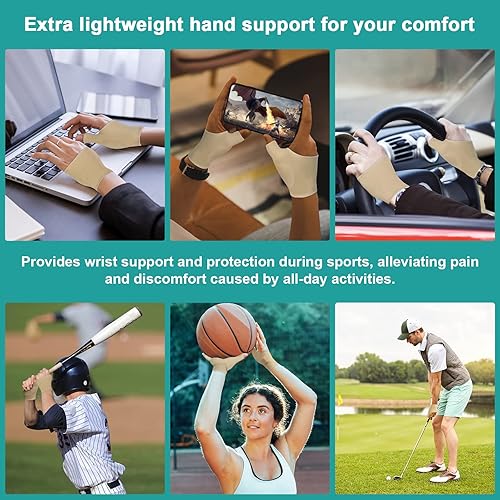 Miniatura 6 de WooTshu Soporte para el pulgar, férula para el pulgar CMC para aliviar el dolor, artritis, tendinitis, esguinces, distensiones, túnel carpiano e