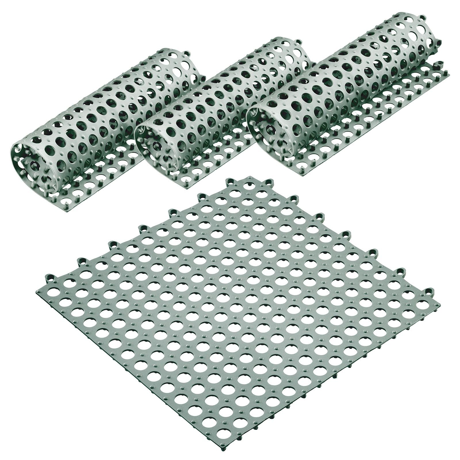 Westmark Tappetini Drenanti Bar – Sottopiatti flessibili per far asciugare piatti, posate, bicchieri in set da 2, tappetini scolapiatti in plastica per il lavandino – 2 pz