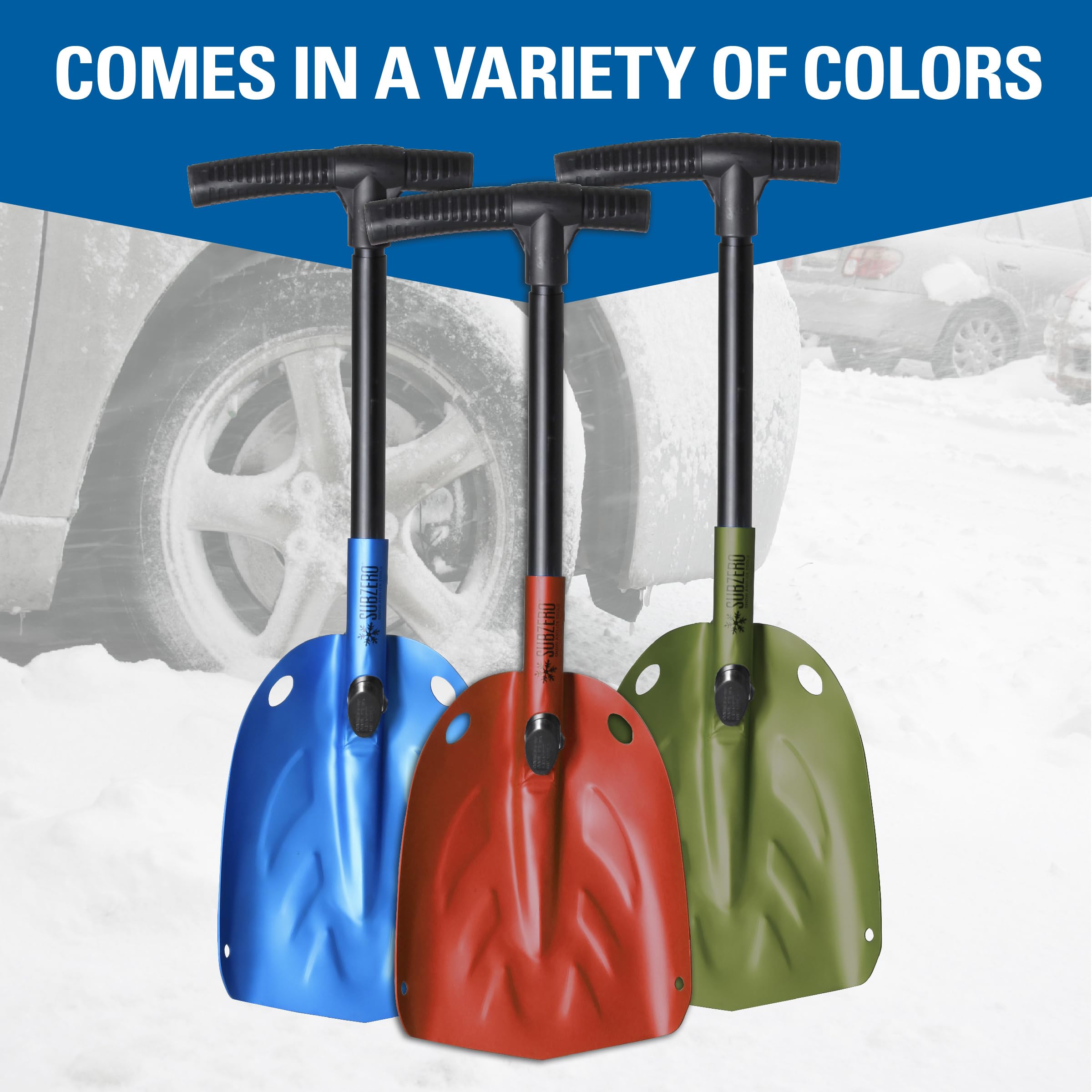 SubZero 17222 Collapsible Snow Shovel, Light Weight Aluminum Snow