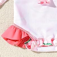 Vista 71 de Aalizzwell Traje de baño de una pieza de manga larga con sombrero para bebé niña Sirena cian