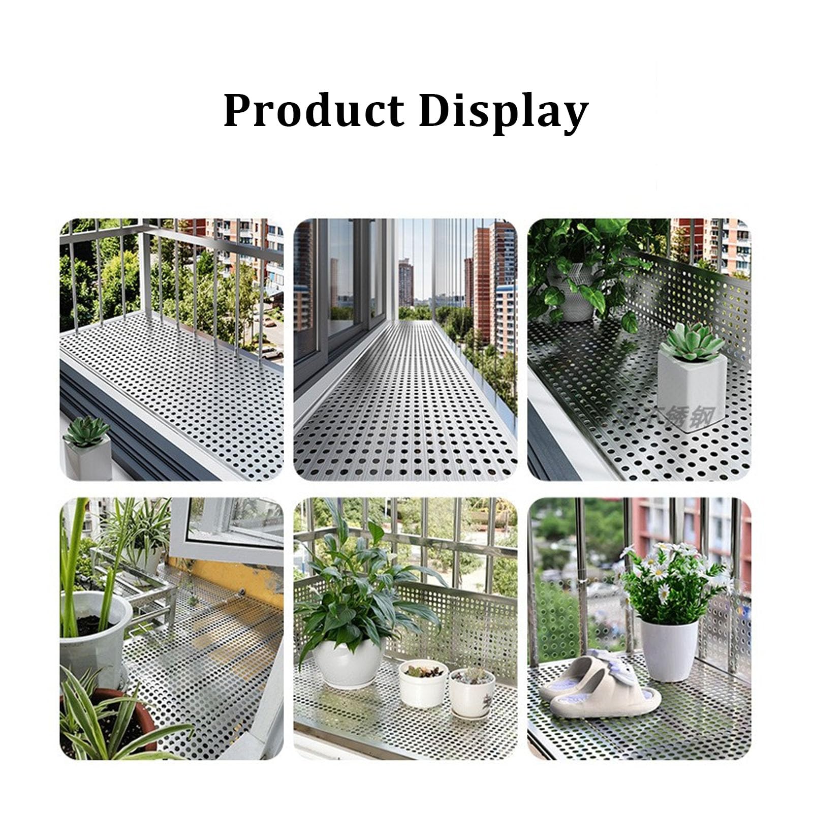 Láminas de metal perforadas de aluminio expandido, pantalla de malla decorativa (aberturas de 100 x 55 cm, aberturas de 1,6 mm de grosor), chapa de acero para proyectos de bricolaje, valla y